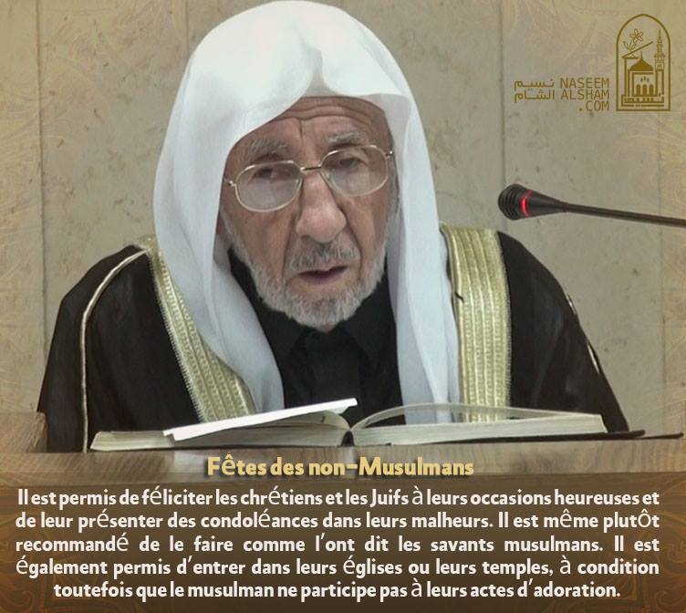 [Fatwa] A propos des célébrations des non-musulmans